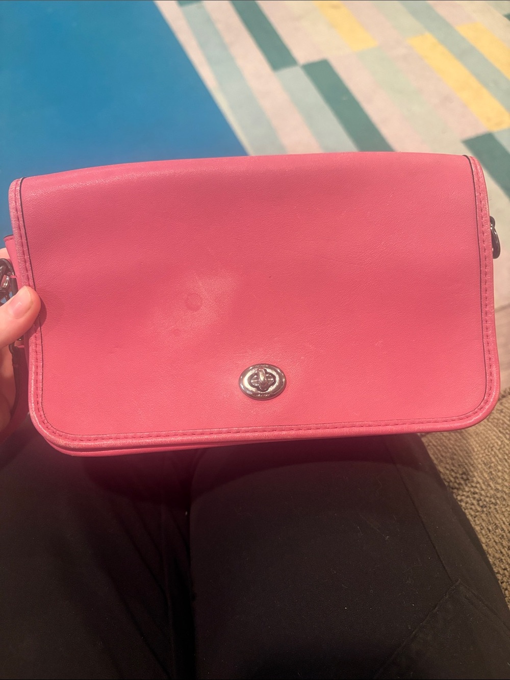 Coach pink crossbody